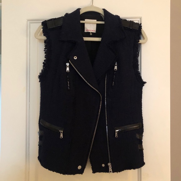 Rebecca Taylor Jackets & Blazers - Rebecca Taylor Tweed Moto Vest Size 6
